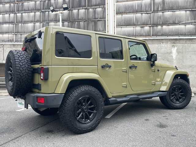 クライスラー・ジープ ジープ ラングラー アンリミテッド サハラ 愛知県 2012(平24)年 7.6万km 緑 ワンオーナー/キーレス/純正CDオーディオ/サイドカメラ/クルーズコントロール/ダウンヒルアシスト/サイドステップ/JEPPESEN（ジェップセン）MJCR#216　17インチホール/ステアリングスイッチ/ハロゲンヘッドライト/フォグランプ/ETC/オートライト/純正ラバーマット/点検整備記録簿（ディーラーH27・29）/（その他R1・R3・R5)