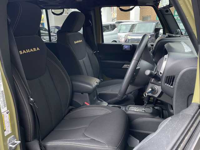 クライスラー・ジープ ジープ ラングラー アンリミテッド サハラ 愛知県 2012(平24)年 7.6万km 緑 ワンオーナー/キーレス/純正CDオーディオ/サイドカメラ/クルーズコントロール/ダウンヒルアシスト/サイドステップ/JEPPESEN（ジェップセン）MJCR#216　17インチホール/ステアリングスイッチ/ハロゲンヘッドライト/フォグランプ/ETC/オートライト/純正ラバーマット/点検整備記録簿（ディーラーH27・29）/（その他R1・R3・R5)