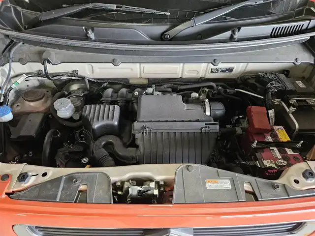 スズキ ハスラー HYBRID X 福岡県 2021(令3)年 9.4万km バーミリオンオレンジ/ガンメタリック2トーン 純正MOP9型ナビ/フルセグTV/全方位モニター/ビルトインETC/ドライブレコーダー/セーフティサポート/・衝突被害軽減ブレーキ/・車線逸脱警報/・前後誤発進抑制/・先行車発進お知らせ機能/・ハイビームアシスト/LEDヘッドランプ/革巻きステアリング/ステアリングカバー付/前席シートヒーター/純正15インチアルミホイール/スマートキー/プッシュエンジンスタート/禁煙車