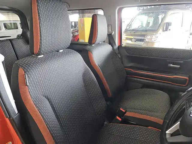 スズキ ハスラー HYBRID X 福岡県 2021(令3)年 9.4万km バーミリオンオレンジ/ガンメタリック2トーン 純正MOP9型ナビ/フルセグTV/全方位モニター/ビルトインETC/ドライブレコーダー/セーフティサポート/・衝突被害軽減ブレーキ/・車線逸脱警報/・前後誤発進抑制/・先行車発進お知らせ機能/・ハイビームアシスト/LEDヘッドランプ/革巻きステアリング/ステアリングカバー付/前席シートヒーター/純正15インチアルミホイール/スマートキー/プッシュエンジンスタート/禁煙車
