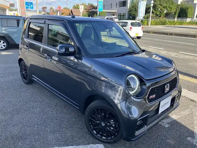 ホンダ Ｎ ＯＮＥ RS 広島県 2023(令5)年 0.6万km メテオロイドグレーメタリック ワンオーナー/純正ナビ/フルセグTV/Bluetooth/バックカメラ/革調シートカバー/前席シートヒーター/6速ミッション/レーダークルーズ/オートライト/社外シフトブーツ/ハイマウントストップランプ点滅キット/ブリッツ製パワーコントローラー/LEDフォグランプ/オプションルームミラー/無限フロアマット/USB端子/2トーンカラー/オプションアルミペダル/社外ブースト計/社外前後ドラレコ/新車保証書/取扱説明書/スペアキー