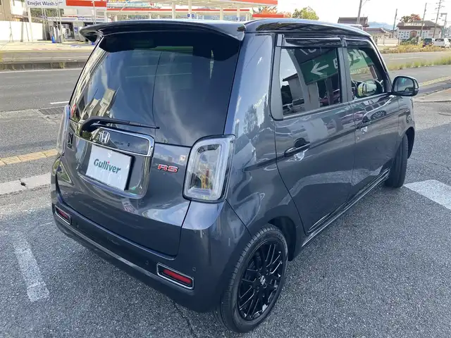 ホンダ Ｎ ＯＮＥ RS 広島県 2023(令5)年 0.6万km メテオロイドグレーメタリック ワンオーナー/純正ナビ/フルセグTV/Bluetooth/バックカメラ/革調シートカバー/前席シートヒーター/6速ミッション/レーダークルーズ/オートライト/社外シフトブーツ/ハイマウントストップランプ点滅キット/ブリッツ製パワーコントローラー/LEDフォグランプ/オプションルームミラー/無限フロアマット/USB端子/2トーンカラー/オプションアルミペダル/社外ブースト計/社外前後ドラレコ/新車保証書/取扱説明書/スペアキー