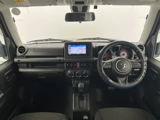 スズキ ジムニー シエラ JC 富山県 2019(平31)年 3.1万km ブルーイッシュブラックパール3 純正ナビ（CD　DVD　BT　MSV(SD））/フルセグTV（走行中可）/バックカメラ/ETC/前席シートヒーター/ヘッドライトウォッシャー/衝突軽減ブレーキ/レーンキープ/オートライト/LEDヘッドライト/フォグ/クルーズコントロール/スマートキー/プッシュスタート/純正15インチAW/純正マット・バイザー