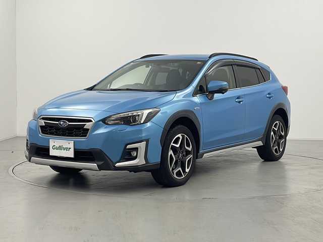 スバル ＸＶ ハイブリッド アドバンス 群馬県 2018(平30)年 5万km ラグーンブルーP 社外７型ナビ　バックカメラ　アダプティブクルーズコントロール　ハーフレザーシート　前席パワーシート　アイサイトバージョン３　ＥＴＣ　ドラレコ　ＬＥＤヘッドランプ　オートライト　純正アルミホイール　禁煙