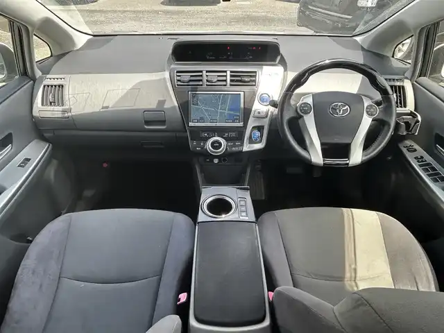 トヨタ プリウス α S Lセレクション 宮崎県 2012(平24)年 10.2万km ホワイトパールクリスタルシャイン /ナビ(NHZN-X62G)//TV/CD/DVD/Bluetooth//バックカメラ//ビルトインETC//純正フロアマット//社外アルミホイール//ドアバイザー//プッシュスタート//電格ウィンカーミラー//ステアリングスイッチ//ヘッドライトレベライザー//オートライト//スペアキー×１