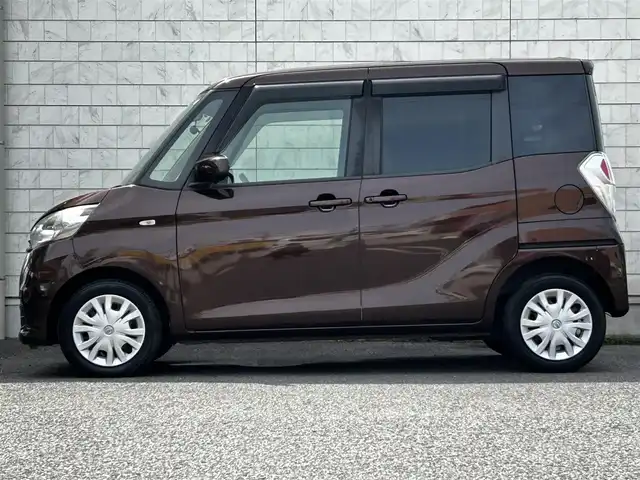 日産 デイズ ルークス X 大分県 2017(平29)年 6.9万km モカブラウンP ワンオーナー/純正SDナビ（MM316D-W）/Bluetooth/フルセグ/CD/DVD/アラウンドビューモニター/インテリジェントエマージェンシーブレーキ/パワースライドドア（片側）/純正フロアマット/ベンチシート/ナノイー搭載/電動格納式ミラー/助手席シートバックテーブル（買い物フック付）/アイドリングストップ/スマートキー/プッシュスタート/ETC/USB入力端子/取扱説明書
