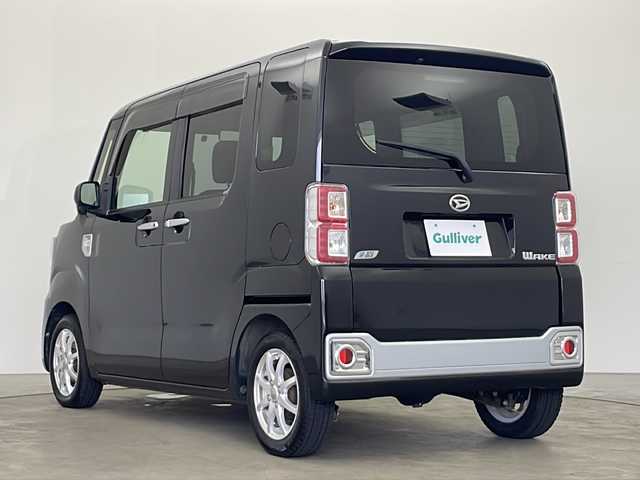 ダイハツ ウェイク X 秋田県 2014(平26)年 5.4万km ブラックマイカメタリック 4WD/片側パワースライドドア/社外オーディオ/　（CD/DVD/TV/Bluetooth）/D席シートヒーター/アイドリングストップ/横滑り防止装置/プッシュスタート/LEDヘッドライト/フォグランプ/オートライト/スマートキー
