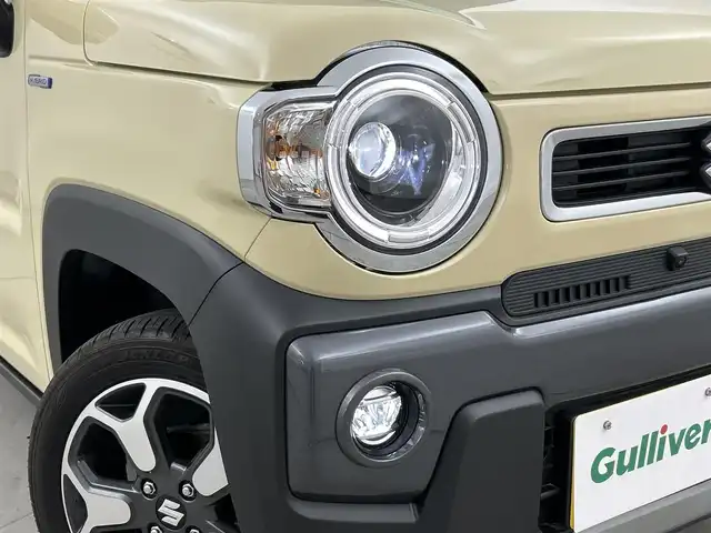 スズキ ハスラー HYBRID X 福岡県 2023(令5)年 0.9万km シフォンアイボリーM 純正ナビ（ＢＴ，フルセグＴＶ）　/アラウンドビューモニター　/ビルトインＥＴＣ　/前後ドラレコ　/アダプティブクルコン　/コーナーセンサー　/衝突被害軽減　/レーンキープ　/シートヒーター　/純正１５インチＡＷ　/ＬＥＤ