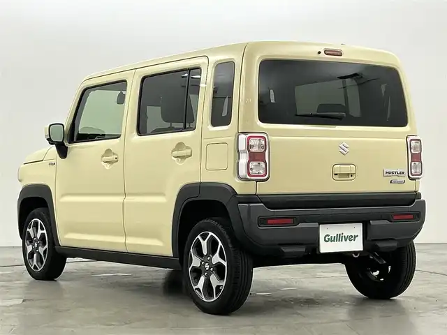 スズキ ハスラー HYBRID X 福岡県 2023(令5)年 0.9万km シフォンアイボリーM 純正ナビ（ＢＴ，フルセグＴＶ）　/アラウンドビューモニター　/ビルトインＥＴＣ　/前後ドラレコ　/アダプティブクルコン　/コーナーセンサー　/衝突被害軽減　/レーンキープ　/シートヒーター　/純正１５インチＡＷ　/ＬＥＤ