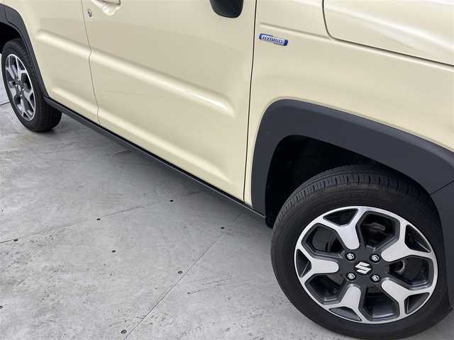 スズキ ハスラー HYBRID X 福岡県 2023(令5)年 0.9万km シフォンアイボリーM 純正ナビ（ＢＴ，フルセグＴＶ）　/アラウンドビューモニター　/ビルトインＥＴＣ　/前後ドラレコ　/アダプティブクルコン　/コーナーセンサー　/衝突被害軽減　/レーンキープ　/シートヒーター　/純正１５インチＡＷ　/ＬＥＤ