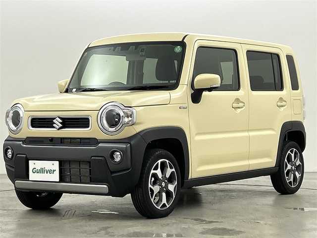スズキ ハスラー HYBRID X 福岡県 2023(令5)年 0.9万km シフォンアイボリーM 純正ナビ（ＢＴ，フルセグＴＶ）　/アラウンドビューモニター　/ビルトインＥＴＣ　/前後ドラレコ　/アダプティブクルコン　/コーナーセンサー　/衝突被害軽減　/レーンキープ　/シートヒーター　/純正１５インチＡＷ　/ＬＥＤ