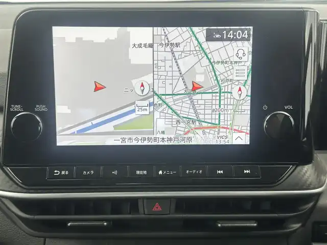 日産 ノート X 愛知県 2021(令3)年 5万km ガーネットレッド 純正ナビ（フルセグ、CD、DVD、Bluetooth、HDMI）/全方位カメラ/デジタルインナーミラー/衝突軽減ブレーキ/レーンキープアシスト/LEDヘッドライト/オートハイビーム/ETC/ドラレコ/コーナーセンサー/純正アルミホイール/純正フロアマット/ACC/スマートキー/USB/横滑り防止装置