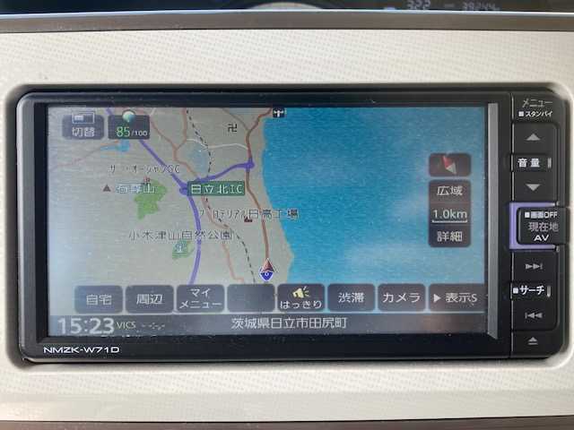 ダイハツ ムーヴ キャンバス G メイクアップ VS SAⅢ 茨城県 2021(令3)年 4万km パールホワイトⅢ/ナチュラルベージュマイカメタリック 2トーン フルセグTV/ETC1.0 /パワースライドドア（両側）/ベンチシート/シートヒーター（D席）/社外カメラ（全方位）/ドライブレコーダー（社外）付き/フロアマット（純正）/横滑り防止装置/衝突被害軽減システム/アイドリングストップ