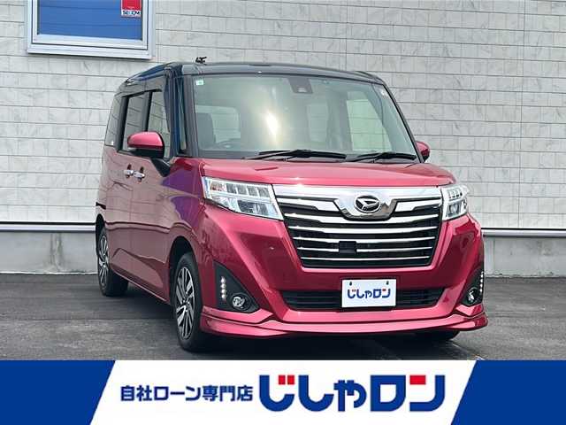 ダイハツ トール カスタムG SAⅡ 長野県 2018(平30)年 9.9万km ブラックマイカメタリック/マゼンタベリーマイカメタリック (株)IDOMが運営する【じしゃロン長野店】の自社ローン専用車両になります/こちらは現金またはオートローンご利用時の価格です。自社ローンご希望の方は別途その旨お申付け下さい./社外ナビ　（DVD/CD/BT）/フルセグTV/全方位カメラ/ETC/運転席助手席シートヒーター/純正14インチAW/両側パワースライドドア