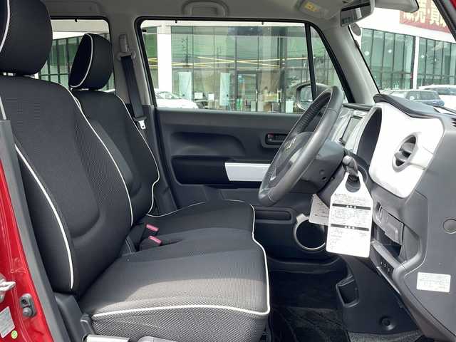 スズキ ハスラー X 長野県 2015(平27)年 1.2万km フェニックスレッドパール/ブルーイッシュブラックパール 社外メモリナビ（ＣＤ／ＳＤ／ワンセグＴＶ）/(MDV-D302)/バックカメラ/純正15インチアルミホイール/シートヒーター/アイドリングストップ/革巻きステアリング/衝突軽減ブレーキ/ＥＴＣ/ＨＩＤヘッドライト/フォグライト/オートライト/スマートキー/プッシュスタート/電動格納ミラー/Wエアバック/ドアバイザー