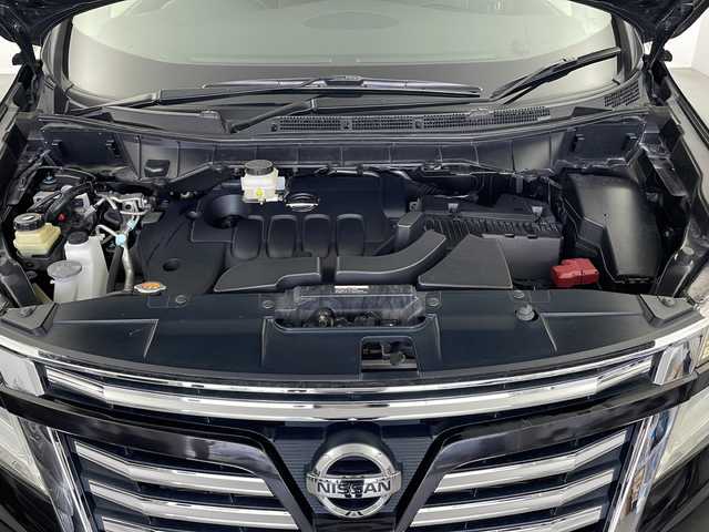 日産 エルグランド 250ハイウェイスターS 栃木県 2018(平30)年 4.6万km ファントムブラック 純正メモリーナビ/　(Bluetooth/フルセグTV/CD/DVD/FM)/バックカメラ/フロントカメラ/ETC2.0/前後ドライブレコーダー/クルーズコントロール/片側パワースライドドア/オットマン(N席/2列目)/ロールサンシェード(2/3列目)/ドアバイザー/純正18インチアルミホイール/純正フロアマット/サイド+カーテンエアバッグ/スマートキー×2本/エンジンスターター/保証書、取扱説明書