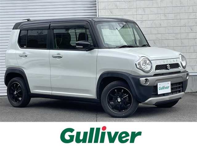 スズキ ハスラー X ターボ 道東・釧路十勝 2014(平26)年 7.9万km パールホワイト/ブラック2トーンルーフ 4WD/シートヒーター/衝突軽減ブレーキ/HIDヘッドライト/社外AW/ドアバイザー/フロアマット/オートライト/フォグランプ/ダウンヒルアシストコントロール/革巻きステアリング