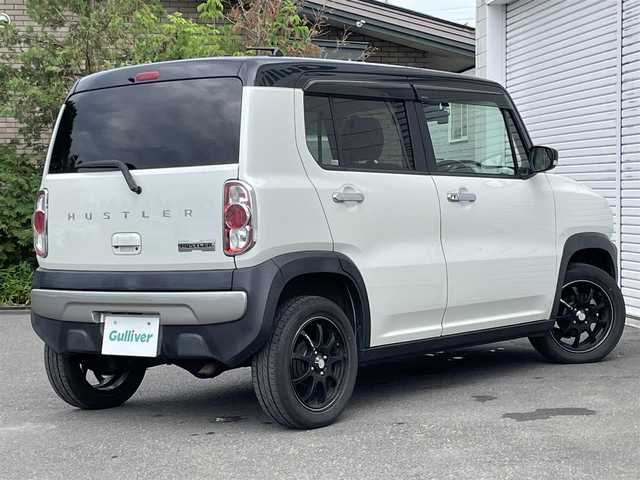 スズキ ハスラー X ターボ 青森県 2014(平26)年 7.9万km パールホワイト/ブラック2トーンルーフ 4WD/シートヒーター/衝突軽減ブレーキ/HIDヘッドライト/社外AW/ドアバイザー/フロアマット/オートライト/フォグランプ/ダウンヒルアシストコントロール/革巻きステアリング