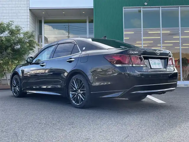 トヨタ クラウン ハイブリッド アスリートS ブラックスタイル 岡山県 2014(平26)年 6.6万km プレシャスブラックパール 純正HDDナビ/フルセグTV、CD、DVD、AM、FM、Bluetooth/バックカメラ/前後コーナーセンサー/クルーズコントロール/純正18インチスパッタリング塗装アルミホイール
