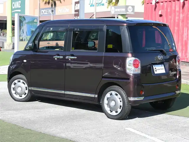 ダイハツ ムーヴ キャンバス G メイクアッフ SA Ⅱ 千葉県 2016(平28)年 1.9万km プラムブラウンクリスタルマイカ スマートアシストII/エコアイドル/両側パワースライドドア/純正SDナビ/地デジTV/【DVD/CD再生機能】/パノラマモニター/ドライブレコーダー/ETC/LEDヘッドライト/フォグライト/リアコーナーセンサー/キーフリーシステム