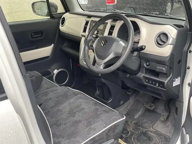 スズキ ハスラー J 静岡県 2019(令1)年 4.8万km ピュアホワイトパール/ブラック2トーン 社外オーディオ(CD/BT/AUX)/衝突軽減ブレーキ/レーンキープアシスト/LEDヘッドライト/LEDフォグ/純正15インチAW/スマートキー×2/保証書/取扱説明書