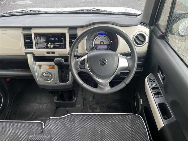 スズキ ハスラー J 静岡県 2019(令1)年 4.8万km ピュアホワイトパール/ブラック2トーン 社外オーディオ(CD/BT/AUX)/衝突軽減ブレーキ/レーンキープアシスト/LEDヘッドライト/LEDフォグ/純正15インチAW/スマートキー×2/保証書/取扱説明書