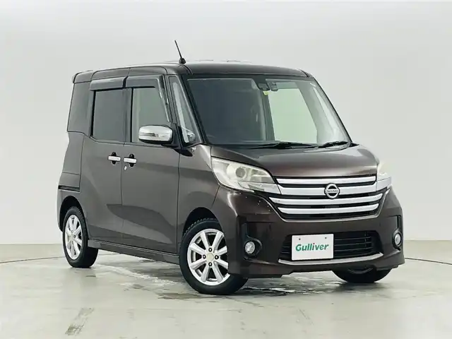 日産 デイズ ルークス ハイウェイスターターボ 福島県 2016(平28)年 4.4万km 茶 エマージェンシーブレーキ/純正ナビ/・型番：MM316D-W/・フルセグTV/CD/DVD/Bluetooth/・アラウンドビューモニター/・ドライブレコーダー/両側パワースライドドア/アイドリングストップ/シートヒーター/プッシュスタート/・スマートキー/・スペアキー/純正フロアマット/ドアバイザー/取扱説明書/保証書