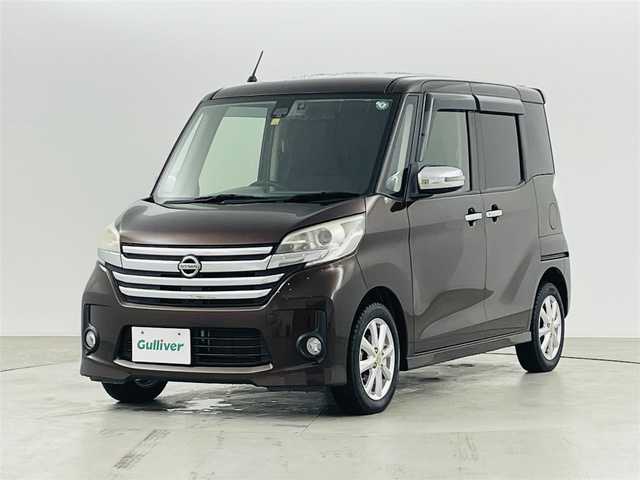 日産 デイズ ルークス ハイウェイスターターボ 福島県 2016(平28)年 4.4万km 茶 エマージェンシーブレーキ/純正ナビ/・型番：MM316D-W/・フルセグTV/CD/DVD/Bluetooth/・アラウンドビューモニター/・ドライブレコーダー/両側パワースライドドア/アイドリングストップ/シートヒーター/プッシュスタート/・スマートキー/・スペアキー/純正フロアマット/ドアバイザー/取扱説明書/保証書