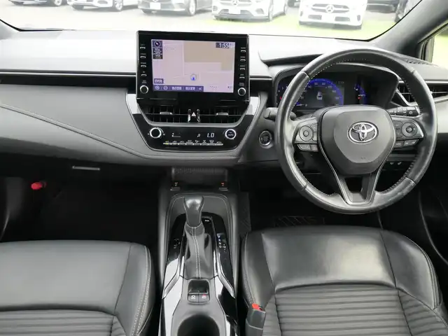 トヨタ カローラツーリング ダブルバイビー 千葉県 2020(令2)年 4.3万km ブラックマイカ Toyota Safety Sense/・プリクラッシュセーフティ/・レーンディパーチャーアラート/・オートハイビーム/・レーダークルーズコントロール/ハーフレザーシート/前席シートヒーター/純正コネクティッドナビ/地デジTV/【Bluetooth接続】/バックカメラ/ドライブレコーダー（DRT-H68A）/革巻きステアリング/ステアリングヒーター/ステアリングスイッチ/ETC/LEDヘッドライト/フォグライト/ウインカーミラー/クリアランスソナー/純正17インチアルミホイル/サイド/カーテン/ニーエアバッグ/スマートキー