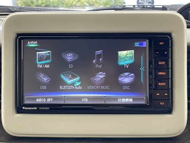 スズキ ラパン モード 宮城県 2021(令3)年 1.6万km ノクターンブルーパール/ホワイト 2トーンルーフ 4WD//純正ナビ/(FM/AM/SD/iPod/USB/CD/DVD)//フルセグTV//Bluetooth//全方位カメラ//バックカメラ//ETC//前後ドライブレコーダー//スズキセーフティサポート//シートヒーター//プッシュスタート//スマートキー//スペアキーあり//オートライト//純正フロアマット