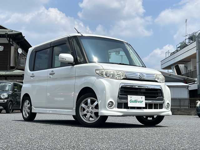 ダイハツ タント カスタム RS 東京都 2012(平24)年 11.9万km パールホワイトⅢ KENWOODナビ（MDV-L402）/（iPod/USB）/純正14インチアルミホイール/片側パワースライドドア/純正ドアバイザー/純正フロアマット/スマートキー/保証書/取説書