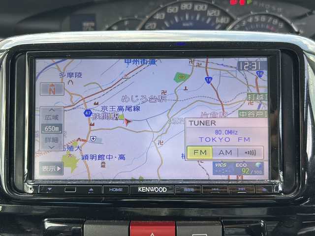 ダイハツ タント カスタム RS 東京都 2012(平24)年 11.9万km パールホワイトⅢ KENWOODナビ（MDV-L402）/（iPod/USB）/純正14インチアルミホイール/片側パワースライドドア/純正ドアバイザー/純正フロアマット/スマートキー/保証書/取説書