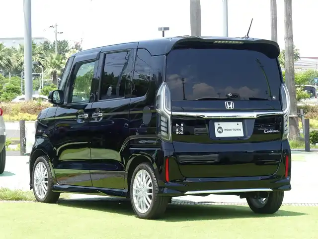 ホンダ Ｎ ＢＯＸ カスタム L ターボ 千葉県 2021(令3)年 2.4万km クリスタルブラックパール ホンダセンシング/・衝突軽減ブレーキ（CMBS）/・車線維持支援システム（LKAS）/・アダプティブクルーズコントロール（ACC）/・後方誤発進抑制機能/・誤発進抑制機能/両側パワースライドドア/純正メモリーナビ/地デジTV/【DVD/CD再生機能　Bluetooth接続】/バックカメラ/ドライブレコーダー（前後撮影）【AKY-E1】/ハーフレザーシート/前席シートヒーター/リアコーナーセンサー/純正15インチアルミホイル/サイド/カーテンエアバッグ/スマートキー