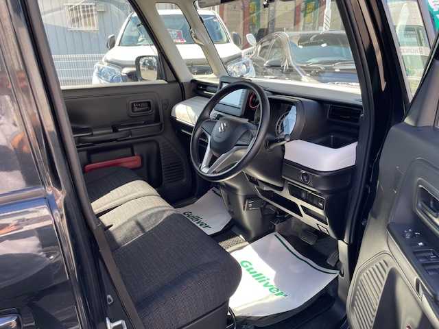スズキ スペーシア HYBRID G 青森県 2019(令1)年 4.4万km ブルーイッシュブラックパール3 衝突被害軽減ブレーキ/レーンアシスト/コーナーセンサー/社外ナビ(BT/フルセグ/DVD/CD/ラジオ)/オートライト/スペアキー/ETC/シートヒーター/ヘッドライトレベライザー/新車時保証書/取扱説明書