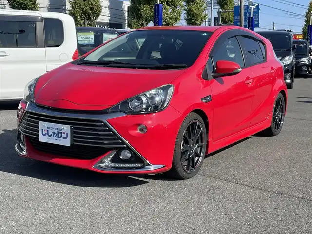 トヨタ アクア G G’s 東京都 2014(平26)年 9万km スーパーレッドⅤ (株)IDOMが運営する【じしゃロン昭島店】の自社ローン専用車両になります。こちらは現金またはオートローンご利用時の価格です。自社ローンご希望の方は別途その旨お申付け下さい/ディーラーOPナビ/BT/SD/CD/DVD/フルセグTV/ミラーリング/バックカメラ/ドライブレコーダー前/スマートキー/USB入力端子/社外ETC/ドアバイザー/AUTOライト/LEDライト/電動格納ミラー