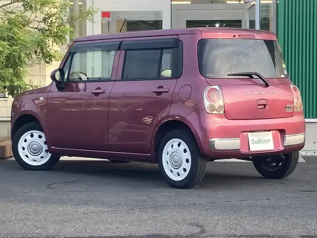 スズキ ラパン ショコラ G 岡山県 2014(平26)年 6.3万km カシスピンクパールメタリック 純正SDナビ/(CD/DVD/BT/フルセグ)/ビルトインETC/プッシュスタート/スマートキー/電動格納ミラー/純正フロアマット/キセノンライト/革シート/革巻きステアリング/ドアバイザー/オートライト/スマートキー