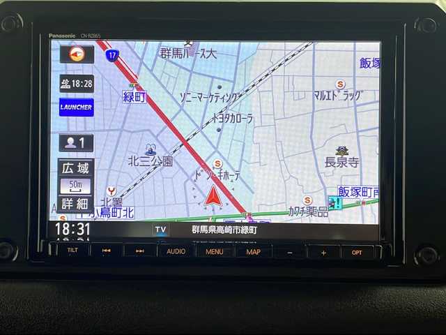 スズキ ジムニー XC 群馬県 2021(令3)年 2.8万km ブルーイッシュブラックパール3 純正8型ナビ　バックカメラ　衝突被害軽減ブレーキ　4WD ターボ車　フルセグTV　シートヒーター　オートハイビーム　ビルトインETC　レザーステアリング　LEDヘッドライト　クルーズコントロール　禁煙