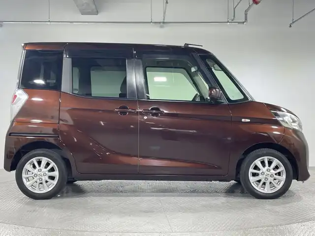 日産 デイズ ルークス X Vセレクション 神奈川県 2016(平28)年 6.3万km モカブラウンP エマージェンシーブレーキ/純正ナビ/・BT/フルセグTV/CD/DVD/AUX/AM/FM/アラウンドビューモニター/両側電動スライドドア/アイドリングストップ機能/ヘッドライトレベライザー/スマートキー/プッシュスタートボタン/革巻きステアリング/Autoライト/自動防眩ミラー/電動格納ミラー/シートリフター/純正アルミホイール/純正ドアバイザー/フロアマット