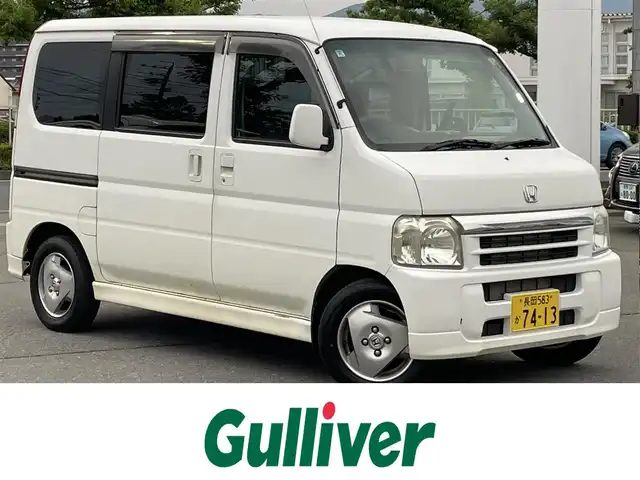 ホンダ バモス L 長野県 2006(平18)年 10.5万km タフタホワイト ４WD/社外ETC/純正フロアマット/両側スライドドア/純正１３AW/ドアバイザー/パワーウィンドウ