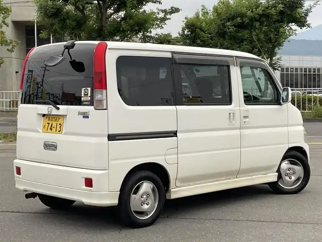 ホンダ バモス L 長野県 2006(平18)年 10.5万km タフタホワイト ４WD/社外ETC/純正フロアマット/両側スライドドア/純正１３AW/ドアバイザー/パワーウィンドウ