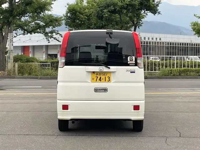 ホンダ バモス L 長野県 2006(平18)年 10.5万km タフタホワイト ４WD/社外ETC/純正フロアマット/両側スライドドア/純正１３AW/ドアバイザー/パワーウィンドウ