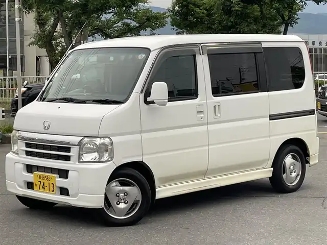 ホンダ バモス L 長野県 2006(平18)年 10.5万km タフタホワイト ４WD/社外ETC/純正フロアマット/両側スライドドア/純正１３AW/ドアバイザー/パワーウィンドウ