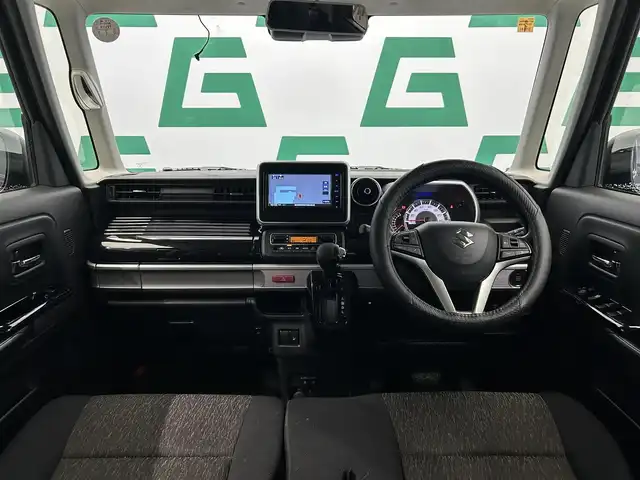 スズキ スペーシア カスタム HYBRID GS 鹿児島県 2021(令3)年 4.3万km ブルーイッシュブラックパール3 社外ナビ/(Bluetooth/DVD/CD)/スズキセーフティサポート/　・デュアルセンサーブレーキサポート/　・誤発進抑制機能/　・車線逸脱警報機能/　・車線逸脱抑制機能/　・発進お知らせ機能/　・標識認識機能/　・アダプティブクルーズコントロール/片側パワースライドドア/運転席シートヒーター/ロールサンシェード/ステアリングリモコン/電動格納ミラー/アイドリングストップ/プッシュスタート