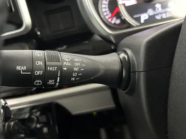 スズキ スペーシア カスタム HYBRID GS 鹿児島県 2021(令3)年 4.3万km ブルーイッシュブラックパール3 社外ナビ/(Bluetooth/DVD/CD)/スズキセーフティサポート/　・デュアルセンサーブレーキサポート/　・誤発進抑制機能/　・車線逸脱警報機能/　・車線逸脱抑制機能/　・発進お知らせ機能/　・標識認識機能/　・アダプティブクルーズコントロール/片側パワースライドドア/運転席シートヒーター/ロールサンシェード/ステアリングリモコン/電動格納ミラー/アイドリングストップ/プッシュスタート