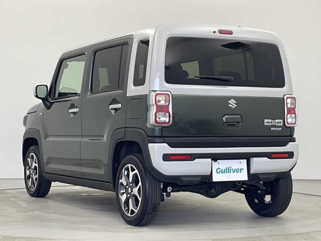 スズキ ハスラー HYBRID X 秋田県 2025(令7)年 0.6万km クールカーキパールメタリック/ソフトベージュメタリック 4WD/スズキセーフティサポート/社外メモリナビ/　（CD/Bluetooth）/バックカメラ/クルーズコントロール/ステアリングスイッチ/革巻きハンドル/前席シートヒーター/ETC/社外フロアマット/純正アルミホイール/LEDヘッドライト/フォグランプ/オートライト/スマートキー/スペアキー