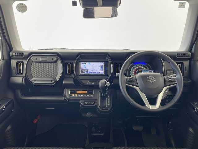 スズキ ハスラー HYBRID X 秋田県 2025(令7)年 0.6万km クールカーキパールメタリック/ソフトベージュメタリック 4WD/スズキセーフティサポート/社外メモリナビ/　（CD/Bluetooth）/バックカメラ/クルーズコントロール/ステアリングスイッチ/革巻きハンドル/前席シートヒーター/ETC/社外フロアマット/純正アルミホイール/LEDヘッドライト/フォグランプ/オートライト/スマートキー/スペアキー