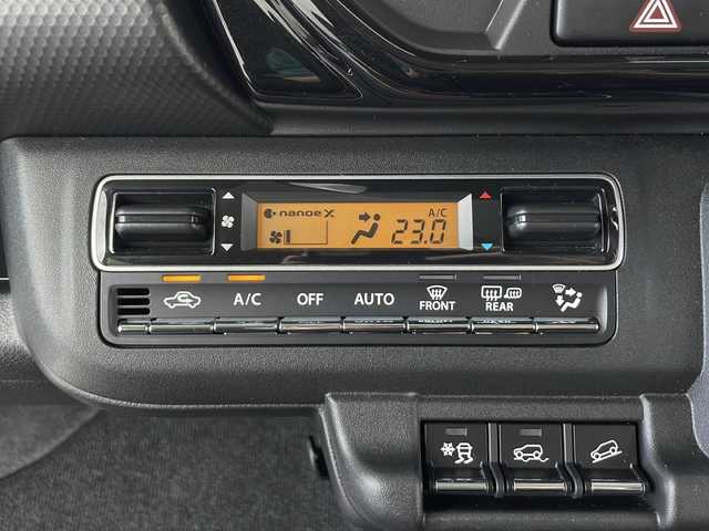 スズキ ハスラー HYBRID X 秋田県 2025(令7)年 0.6万km クールカーキパールメタリック/ソフトベージュメタリック 4WD/スズキセーフティサポート/社外メモリナビ/　（CD/Bluetooth）/バックカメラ/クルーズコントロール/ステアリングスイッチ/革巻きハンドル/前席シートヒーター/ETC/社外フロアマット/純正アルミホイール/LEDヘッドライト/フォグランプ/オートライト/スマートキー/スペアキー