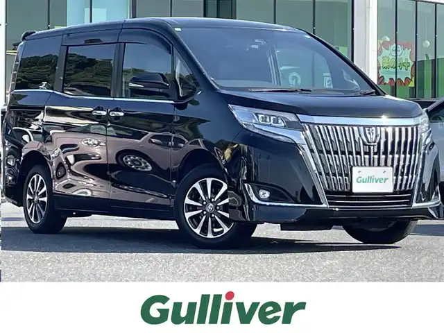 トヨタ エスクァイア Gi 島根県 2019(平31)年 8.2万km ブラック トヨタセーフティセンス/純正10インチナビ/CD/DVD/DTV/Bluetooth/バックカメラ/純正フリップダウンモニター/両側パワースライドドア /クルーズコントロール/合皮シート/シートヒーター /ステアリングスイッチ/ビルトインETC/LEDオートライト/オートマチックハイビーム/スマートキー/スペアキー /プッシュスタート /純正フロアマット/純正ドアバイザー