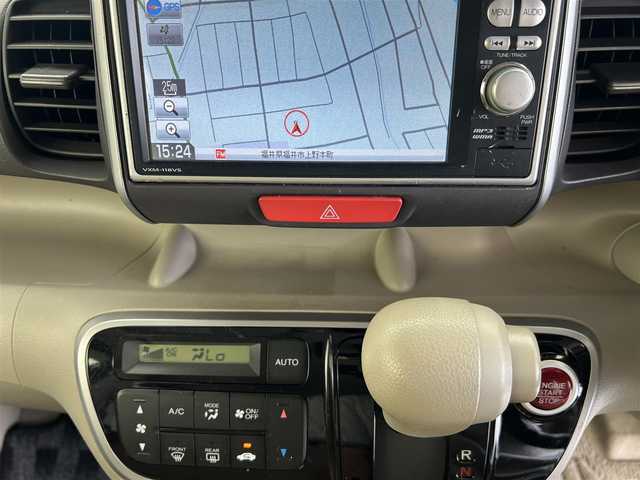ホンダ Ｎ ＢＯＸ G Lパッケージ 福井県 2012(平24)年 1.9万km プレミアムブロンズパール 純正SDナビ　型式：VXM-118VS/片側パワースライドドア/スマートキー/純正フロアマット/ハロゲンヘッドライト/ABS/横滑り防止装置/盗難防止装置
