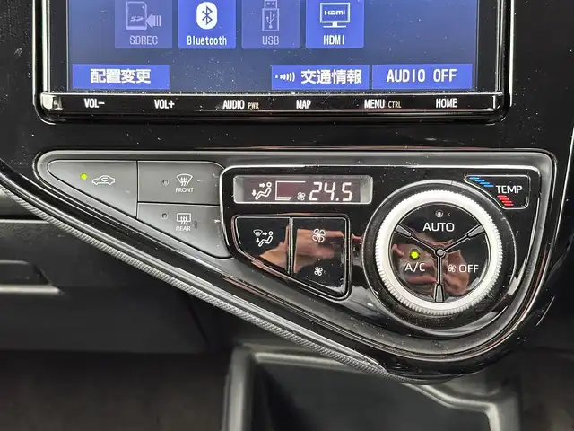 トヨタ アクア S スタイルブラック 宮城県 2021(令3)年 7.6万km ブラックマイカ パノラミックビューモニター/ビューティパッケージ/・シートヒーター/・ナノイー/＝＝＝/セーフティセンス/・プリクラッシュセーフティ/・レーンディパーチャーアラート/・オートマチックハイビーム/クリアランスソナー/パーキングサポートブレーキ/純正9インチナビ（NSZT-Y68T）/・CD/DVD/・Bluetooth/・フルセグTV/ビルトインETC/ドライブレコーダー/ステアリングスイッチ/LEDヘッドランプ/フォグランプ/オートライト/スマートキー＆プッシュスタート/電動格納ミラー/社外15インチAW/純正フロアマット/ドアバイザー/Wエアバッグ